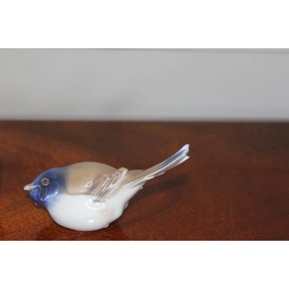 A pair‎ of Vintage Bing & Grodahi Porcelain titmouse Figurines
